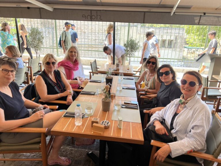 Athena's Journey 2025 Athens plaka day of the magician group lunch
